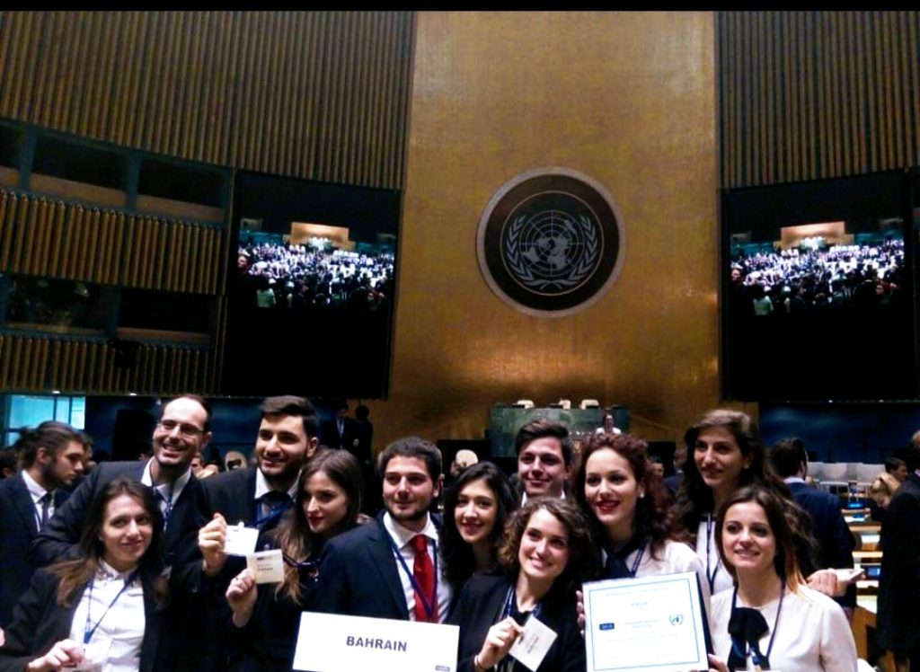 Vittoria del Honourable Mention per la delegazione del Bahrain - NMUN NY 2016